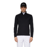 J.Lindeberg Leon Quarter Zip Black Mid Layer