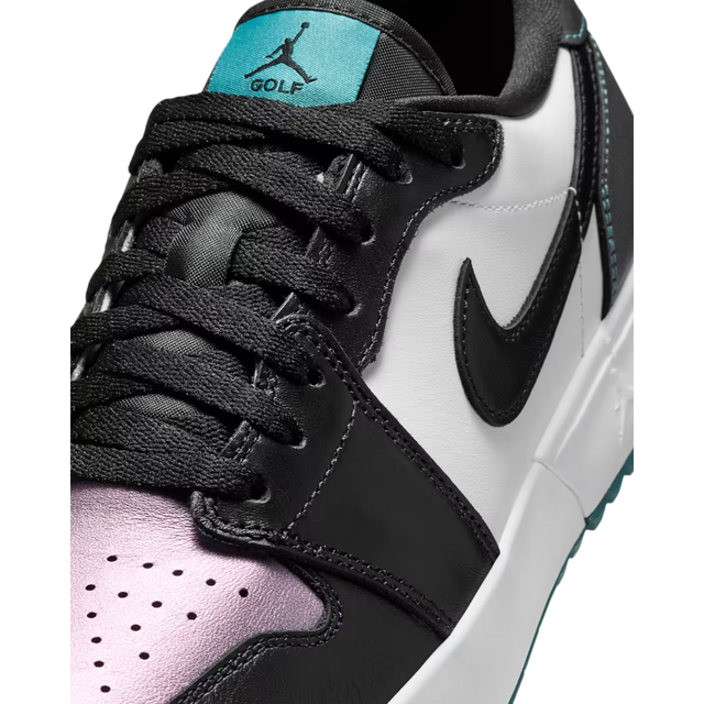 Nike Air Jordan 1 Low G Spiked Mineral Teal/White/Black Golf Shoe