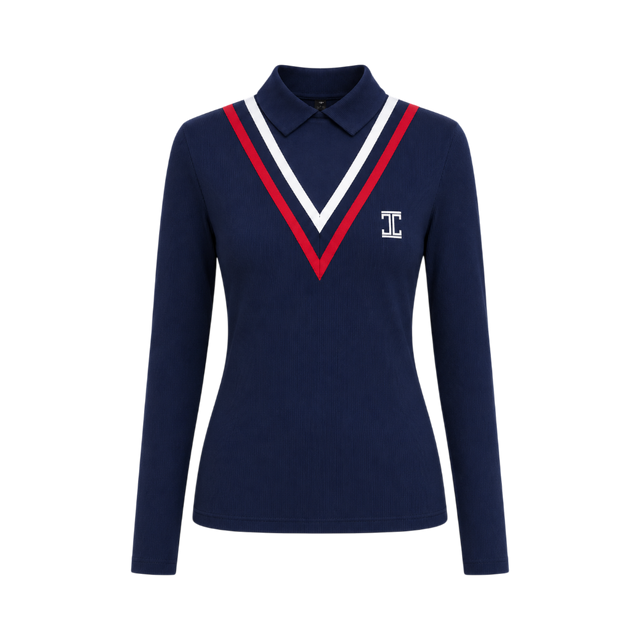 ITU Golf Zanele V Navy Blue Shirt