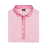 FootJoy EU Feeder Stripe Piq Pink Shirt