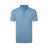 FootJoy EU Star Geo Jacquard Coastal Blue Polo