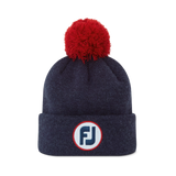 FootJoy Heather Navy Pom Pom Knit Hat