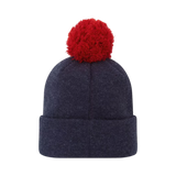 FootJoy Heather Navy Pom Pom Knit Hat