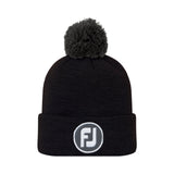 FootJoy Black Pom Pom Knit Hat