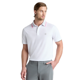 G/FORE Camo Collar Performance Pique Snow Polo Shirt