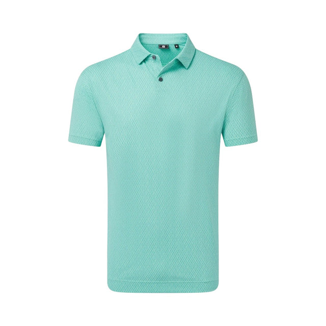 FootJoy Modernist Geo Pique Blue Reef Shirt