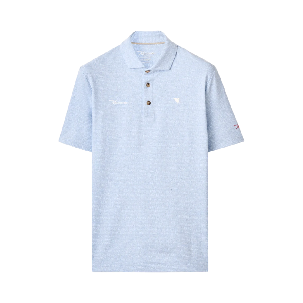 Macade Light Blue Ridgeweave TX Golf Shirt