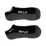 Reflo Lugano Black Trainer Sock 2 Pack