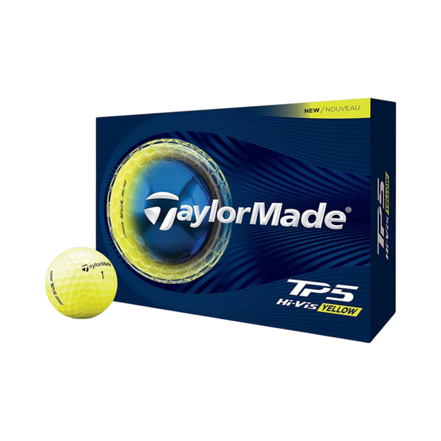 TaylorMade TP5 Hi-Vis Yellow Golf Balls