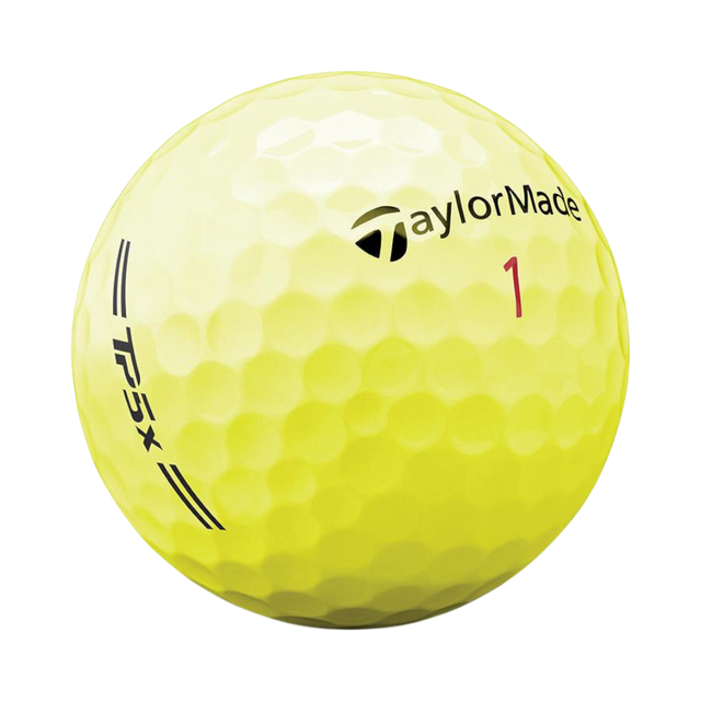 TaylorMade TP5X Hi-Vis 2026 Yellow Golf Balls