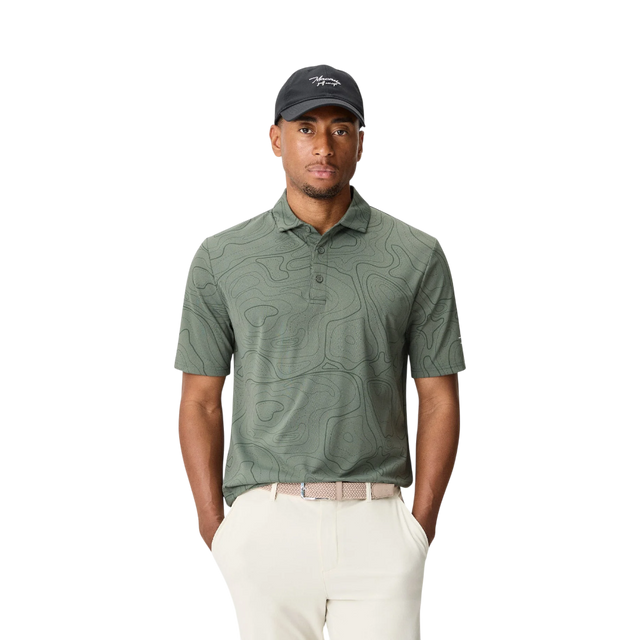 Macade Brooks Wayline Dark Green Golf Shirt