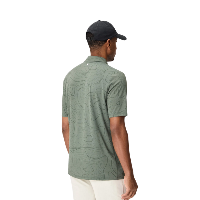 Macade Brooks Wayline Dark Green Golf Shirt