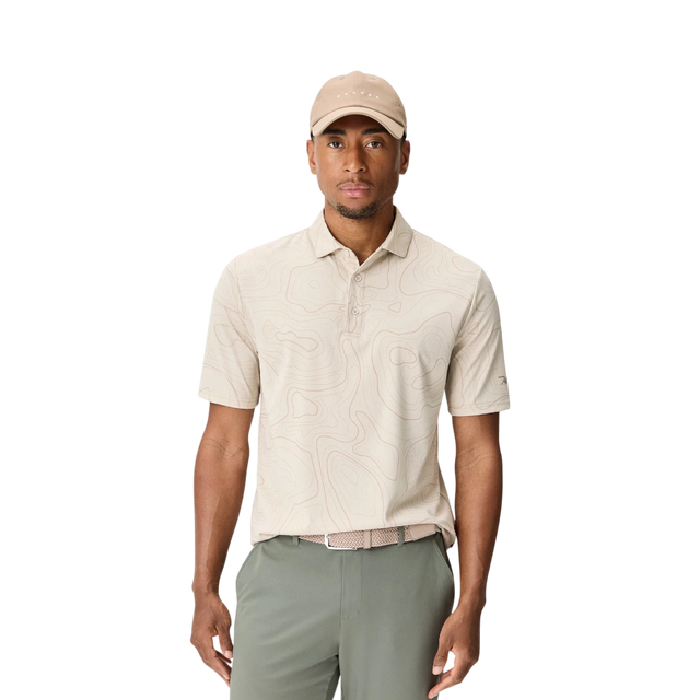 Macade Brooks Wayline Sand Golf Shirt