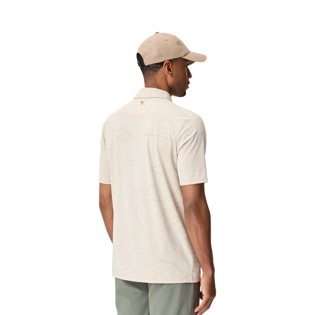 Macade Brooks Wayline Sand Golf Shirt