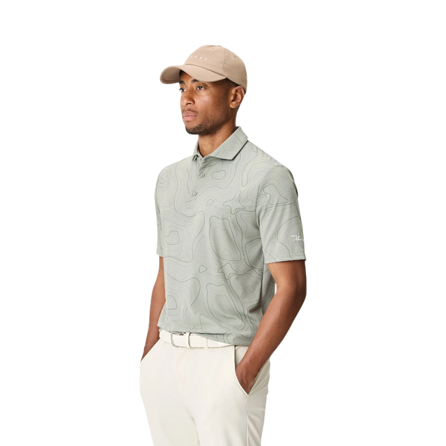 Macade Brooks Wayline Sage Golf Shirt
