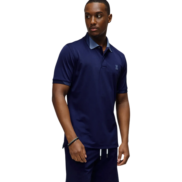Psycho Bunny Onyx Evening Blue Sport Polo