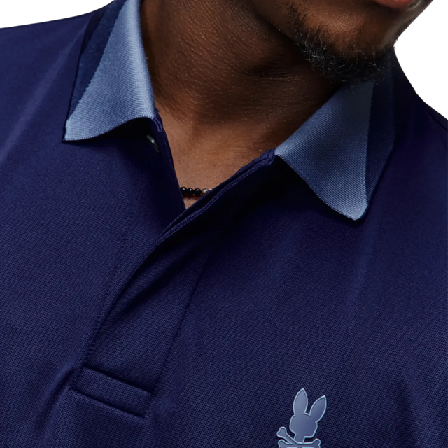 Psycho Bunny Onyx Evening Blue Sport Polo