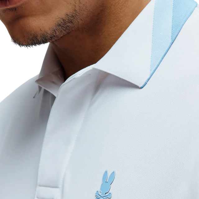 Psycho Bunny Onyx White Sport Polo
