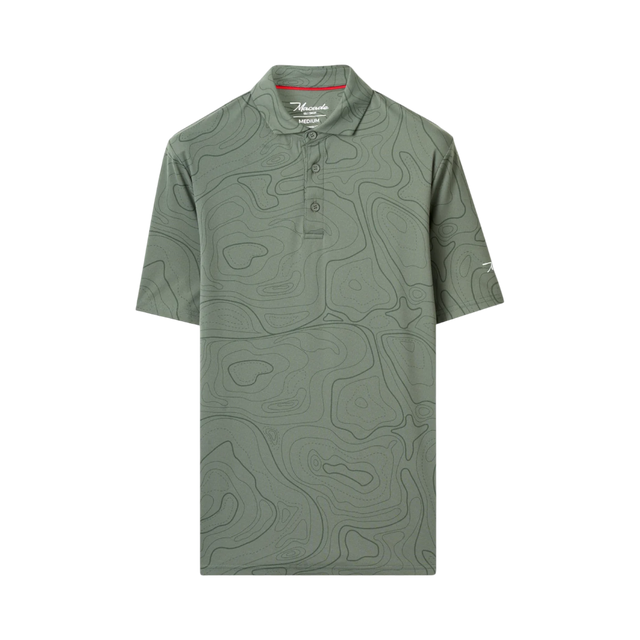 Macade Brooks Wayline Dark Green Golf Shirt