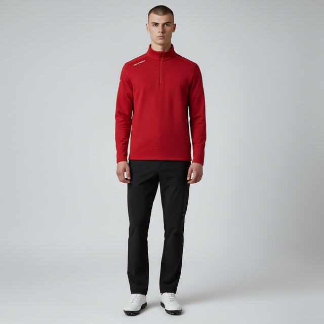 Galvin Green Drake Red Quarter Zip