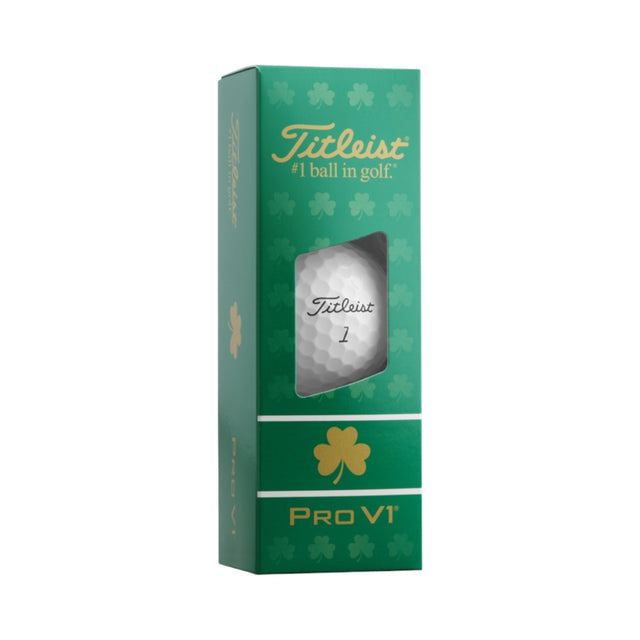 Titleist Pro V1 2026 Shamrock Edition White Golf Balls