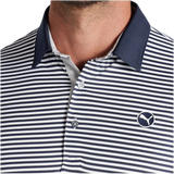 Puma Pure Striped Deep Navy/White Glow Polo
