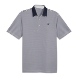 Puma Pure Striped Deep Navy/White Glow Polo