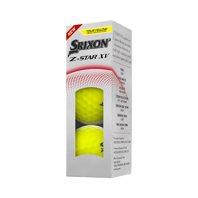Srixon Z-Star XV Yellow Golf Balls