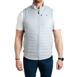 Primo Light Gray Puff Vest Jacket