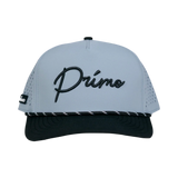 Primo & Grant Light Gray/Black Rope Cursive Cap