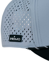 Primo & Grant Light Gray/Black Rope Cursive Cap