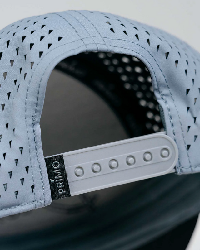 Primo & Grant Light Gray/Black Rope Cursive Cap