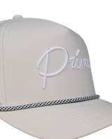 Primo & Grant Cream Rope Cursive Cap
