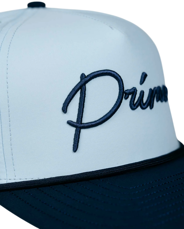 Primo & Grant Light Blue/Navy Rope Cursive Cap