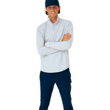 Primo & GH Light Gray Waffle Quarter Zip