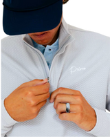 Primo & GH Light Gray Waffle Quarter Zip