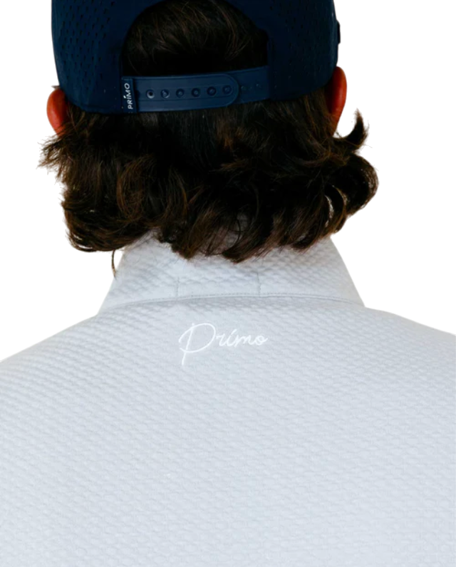 Primo & GH Light Gray Waffle Quarter Zip