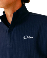 Primo & GH Navy Waffle Quarter Zip