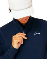 Primo & GH Navy Waffle Quarter Zip