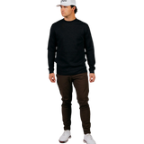 Primo Heather Charcoal Fairway Crew Neck