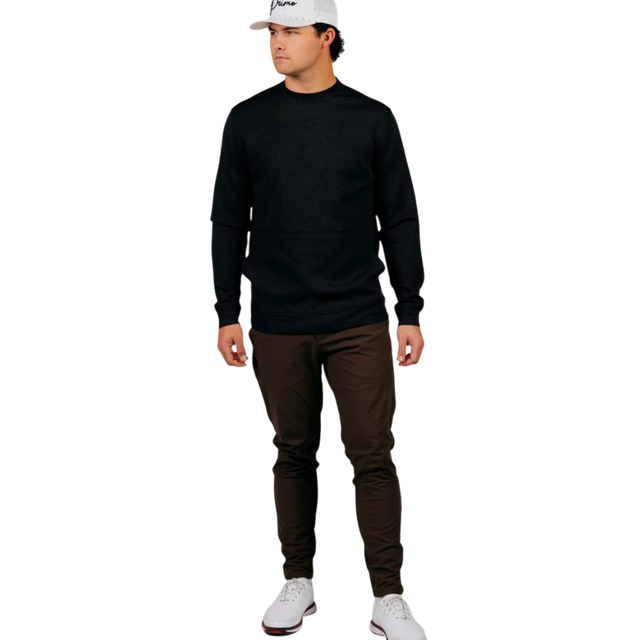 Primo Heather Charcoal Fairway Crew Neck
