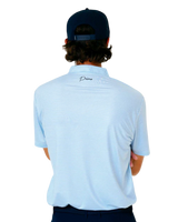 Primo & Grant Horvat Light Blue Micro Stripes Blade Polo