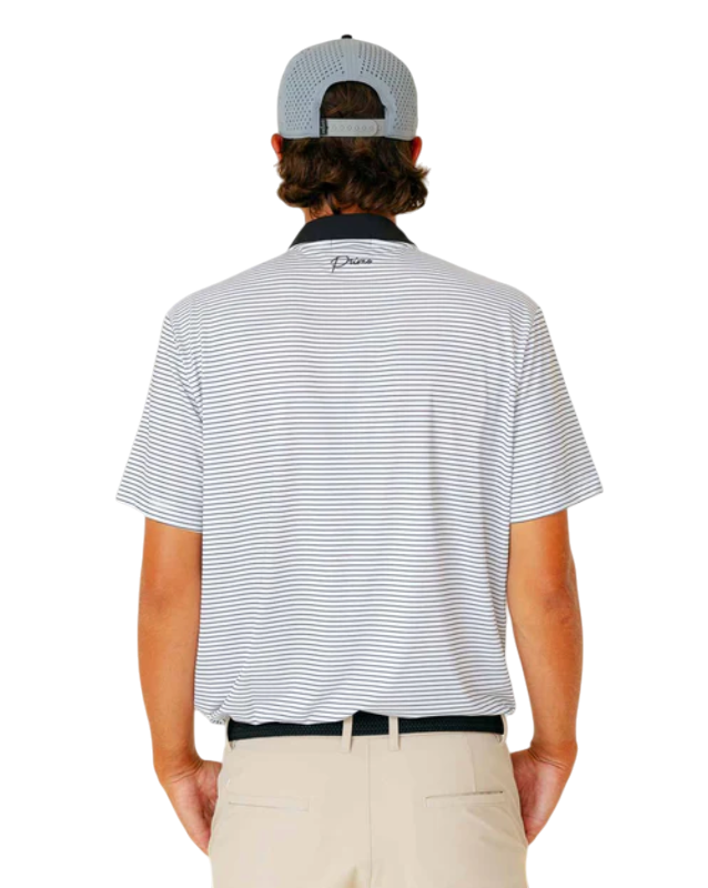 Primo & Grant Horvat White/Black Stripes Blade Polo