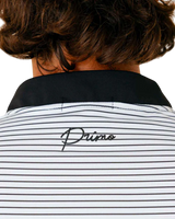 Primo & Grant Horvat White/Black Stripes Blade Polo