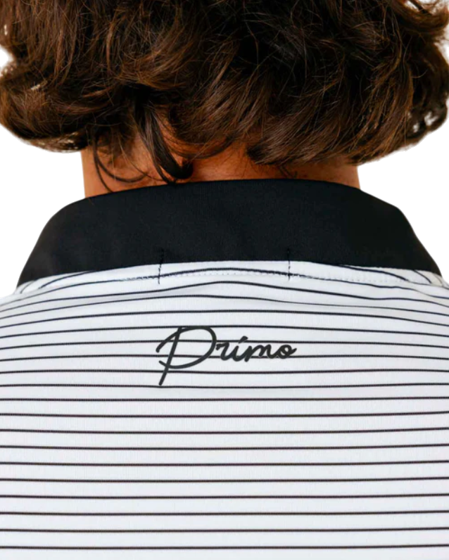Primo & Grant Horvat White/Black Stripes Blade Polo