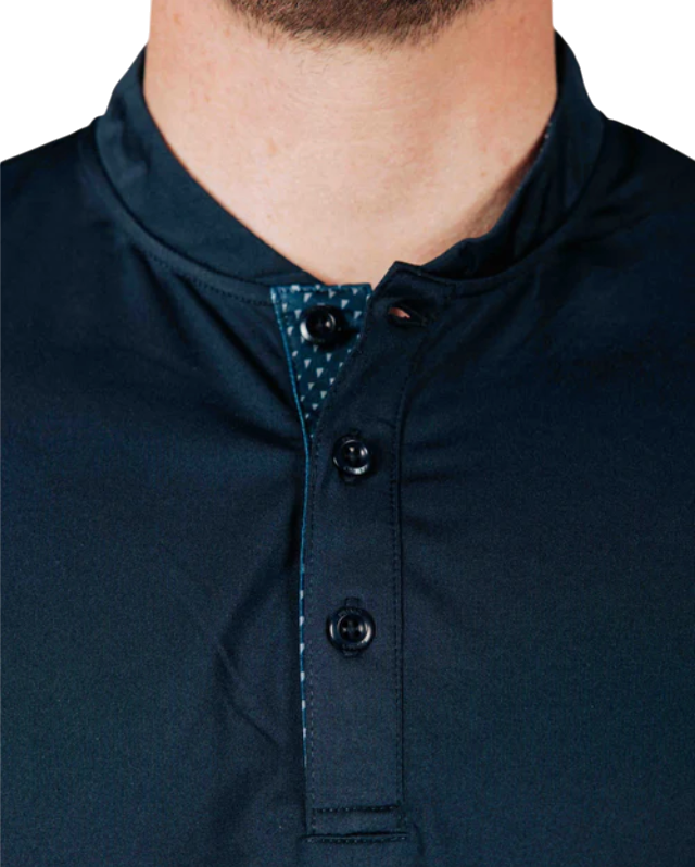 Primo Navy Blade Collar Polo