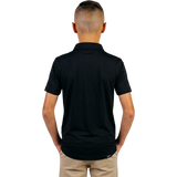 Primo Youth Boy's Black Classic Polo