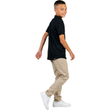 Primo Youth Boy's Black Classic Polo