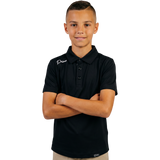 Primo Youth Boy's Black Classic Polo