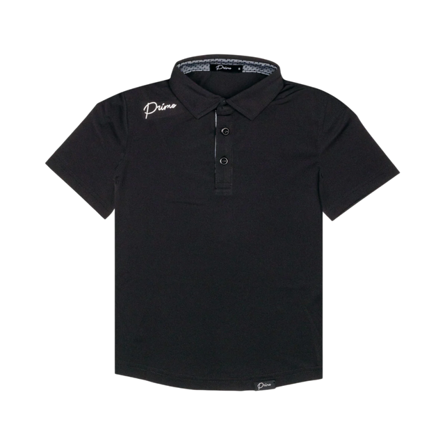 Primo Youth Boy's Black Classic Polo